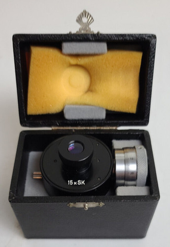Okular Wild Heerbrugg 15 x SK Micrometer Eyepiece Switzerland 23mm