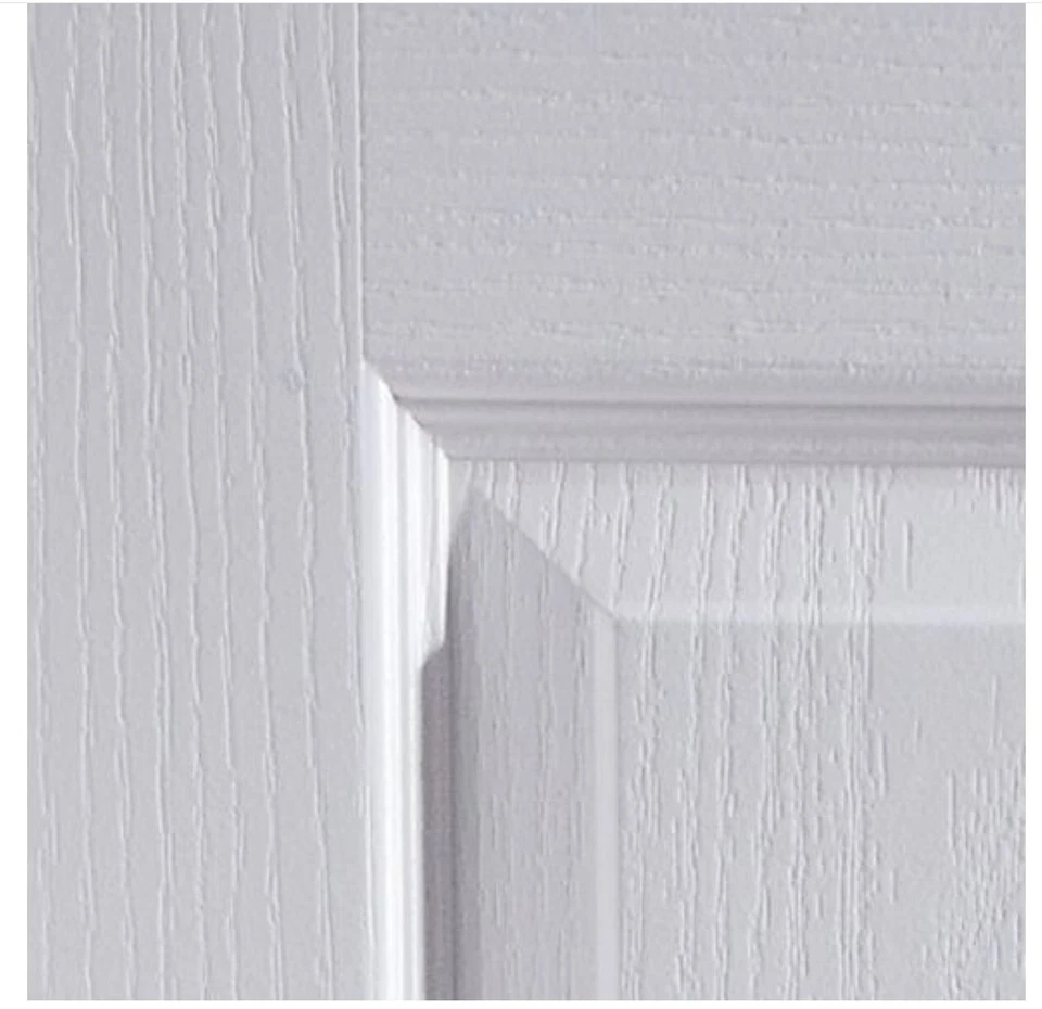 Premdor 1981 x 838mm White Solid Woodgrain Effect Internal Door 4Panel SnS - Image 2 of 4