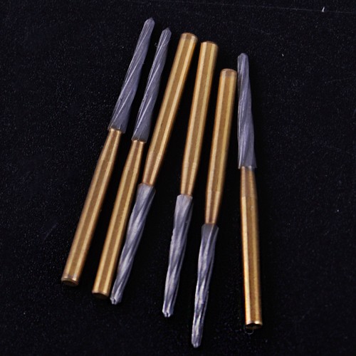 Carbide Burs 10-Pack Dental ENDO-Z Burs - 25mm Lab Drill, Carbide Tungsten Steel Trimming & Finishing FG Endo Dental - Foto 2