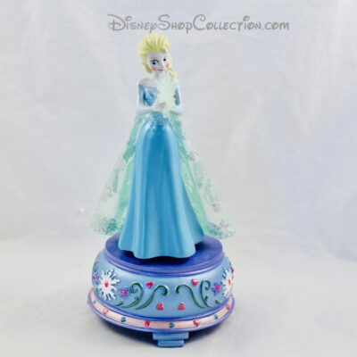 Elsa Princess DISNEYLAND PARIS Snow Queen Blue Dress Musical Figure
