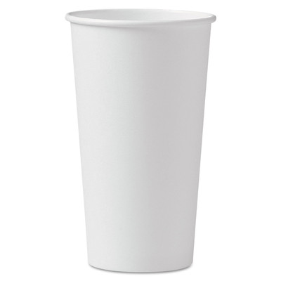 420W-2050 20 Oz White SSP Paper Hot Cup (Case of 600)