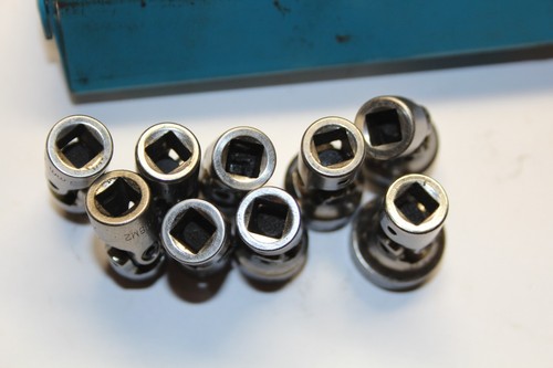 MATCO TOOLS 9 PIECE 1/4 DRIVE METRIC SWIVEL SOCKET SET 12 POINT USA - Picture 4 of 6