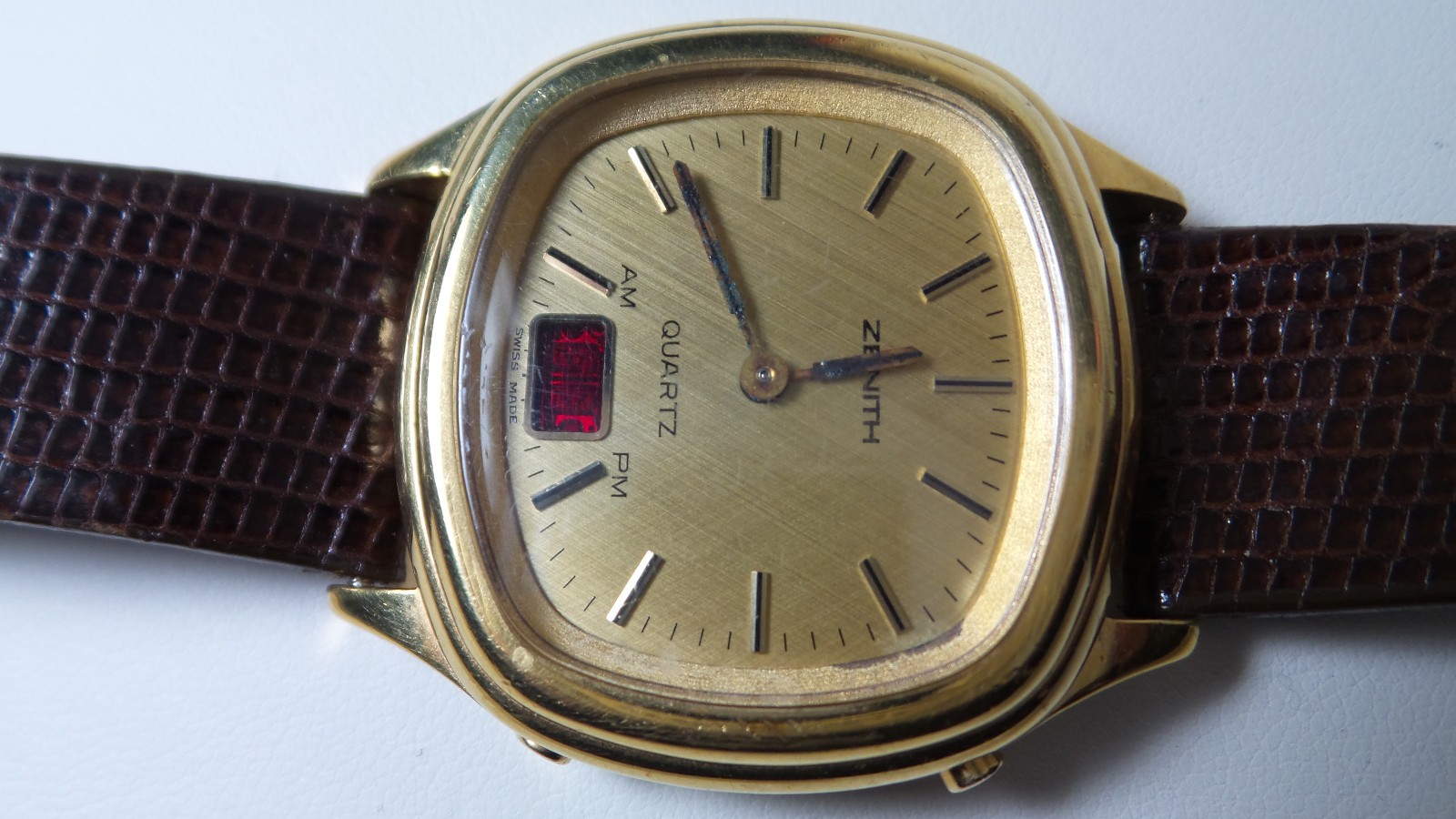  Made AM/PM 1970's  Swiss WATCH ANA-DIGI DRESS ZENITH RARE MEN's Vintage - vintagewatches.pk