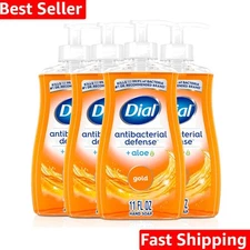 Antibacterial Defense Liquid Hand Soap + Aloe, Gold Scent, 11 Fl Oz Pack of 4...