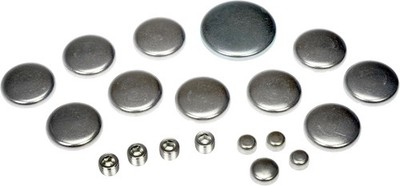 Steel Expansion Plug Kit, 15 Expansion Plugs, 4 Pipe Plugs Compatible with Selec
