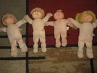 VINTAGE  CABBAGE PATCH KIDS LOT OF 4 NO CLOTHES 1980s