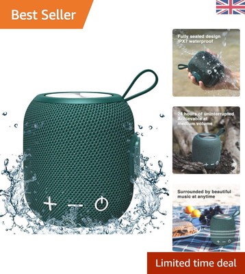 Wasserdichter Mini Bluetooth Lautsprecher - 360 HD Surround Sound für Reise & Pool