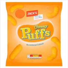 Jack's Cheesy Puffs 60g [PM 75p 2 for £1.25 ], Case of 18