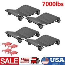 Car Dolly Wheel Tire Dolly Heavy Duty Skate Auto Repair Dolly 7000lbset Of 4