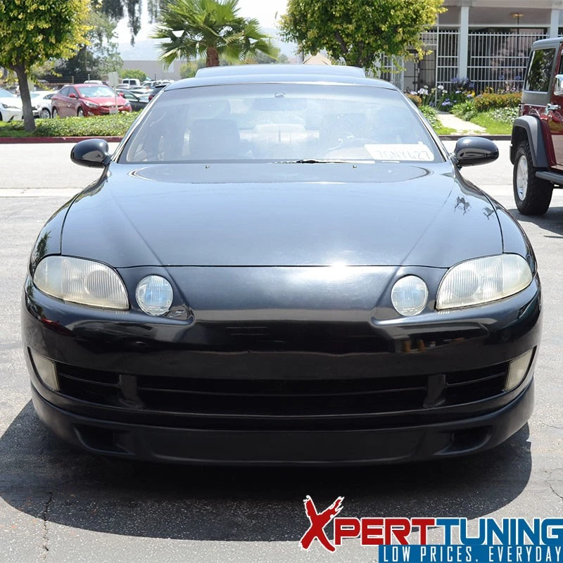 For 92-96 Lexus SC300 SC400 Toyota Soarer T Sports Unpainted PU Front Bumper Lip Foto 2 de 4