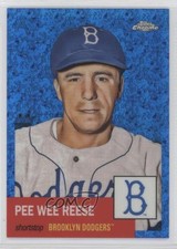 2022 Chrome Platinum Anniversary Blue Mini-Diamond Refractor Pee Wee Reese 10k8