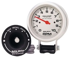 Autometer 6604 Ultra-lite Tachometer 3-34 10k Rpm Pedestal W Peak Memory