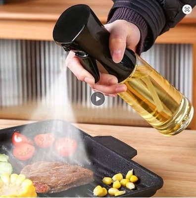 200ml Oil Spray Bottle BBQ Cooking Olive Oil Sprayer Plastic Baking Oil Spray