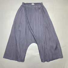 PLEATS PLEASE Issey Miyake Pleated sarouel pants PP8 Dropped Crotch Lavender 5