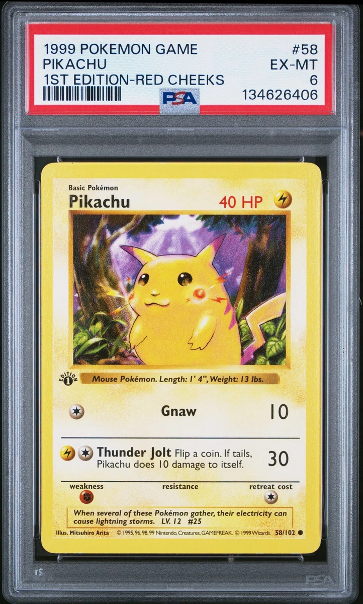 Pikachu Pokémon TCG Individual Trading Card Games Base Set in