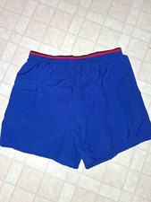 Vintage Surf Odyssey Boardshorts Mens Large Dark Blue Mesh Lined Surf Swim 90s