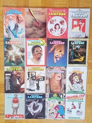 National Lampoon Magazine 1975-1976 Lot (16) Satire Humour Comedy Comic