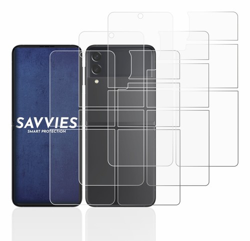 6x Folie für Samsung Galaxy Z Flip 3 5G (Display+Rückseite) Schutzfolie D - Zdjęcie 2 z 11