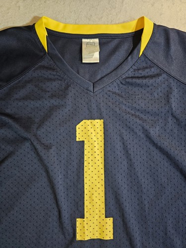 Pro Edge Michigan Wolverines Football Jersey #1 Braylon Edwards Mens Sz XL NCAA - Picture 3 of 9