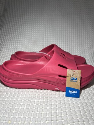HOKA U ORA RECOVERY SLIDE 3. Color Raspberry, Size W14 / M12. New. Without Box. 