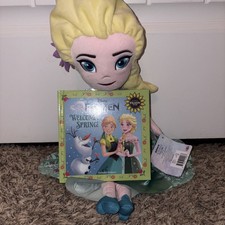Disney's Frozen Elsa Plush and Book Bundle Kohl's Cares NWT  Doll 15" tall 
