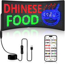 28'' LED Car Sign with Bluetooth App Control - Programmable Animations Text