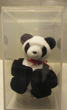 TY Beanie Baby China 1998 Black White Panda Bear Plush Toy