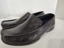 Hush Puppies Loafers Black Leather Dress Shoes 43