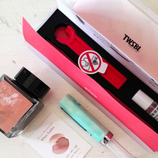 TWSBI ECO Amazonite Fountain Pen {B} & Wearingeul {White Rabbit} Ink