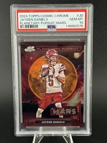 2024 Topps Cosmic Chrome Planetary Pursuit Mars Jayden Daniels RC Rookie PSA 10