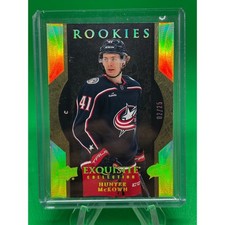 2023-24 UD ICE Exquisite RC Gold Spectrum /25 Hunter McKown Blue Jackets