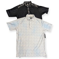 2 FootJoy Golf Performance Lightweight Polo Men's Size Medium Camo