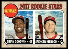 Brian Goodwin RC/Spencer Kieboom RC 2017 Topps Heritage #319 25897 Baseball Card