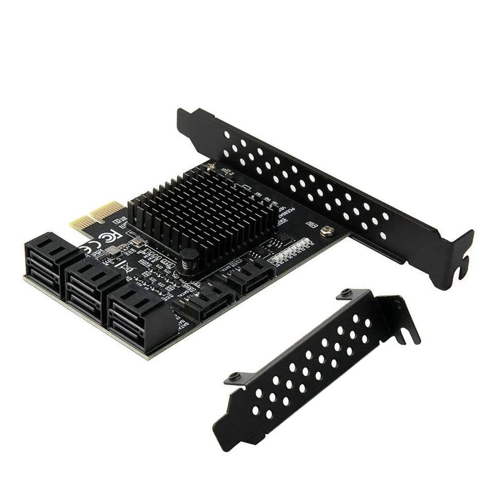 8-Port SATA 3.0 PCI Express Expansion Card PCI-E Controller 6G Adapter for HDD - Image 3 of 4