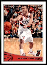 2009-10 Topps Sergio Rodriguez Basketball Cards #258