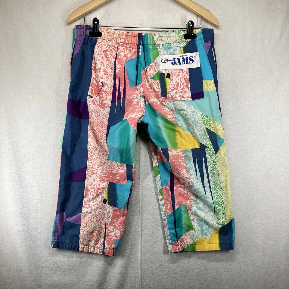 Pantalones Cortos Surf Line Jams Multicolor Años 80 Originales "Grandes" 33x18 Foto 2 de 4