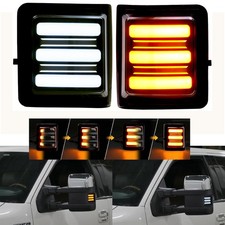 LED Side Towing Mirror Marker signal Light Lamp DRL For Ford F250 F350 F450 F550