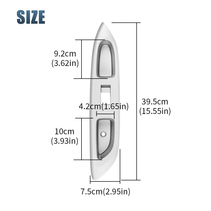 Power Window Door Panel Switch Bezel Right Passenger For Toyota Yaris 2006-2016 - image 3 of 4