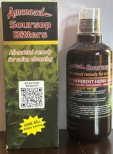 Amenazel Organic Soursop Bitters, All Natural Remedy 16 fl oz 500ml 