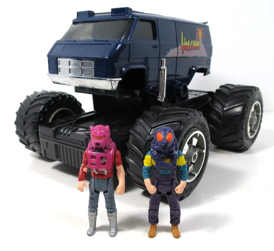 Máscara Kenner Volcano Monster Van techo corredizo roto de colección 86 funcionando completa leer plz Foto 2 de 4