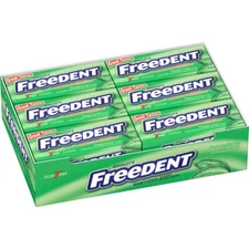 Freedent Peppermint Chewing Gum 15 Count Pack of 12 Individually Wrapped Sticks