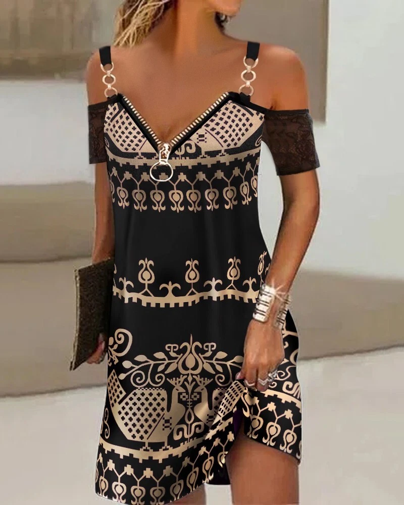 Plus size cold shoulder hotsell dress uk