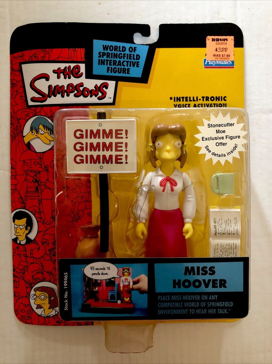 MISS HOOVER MS. Simpsons world of Springfield figure wos series 14
