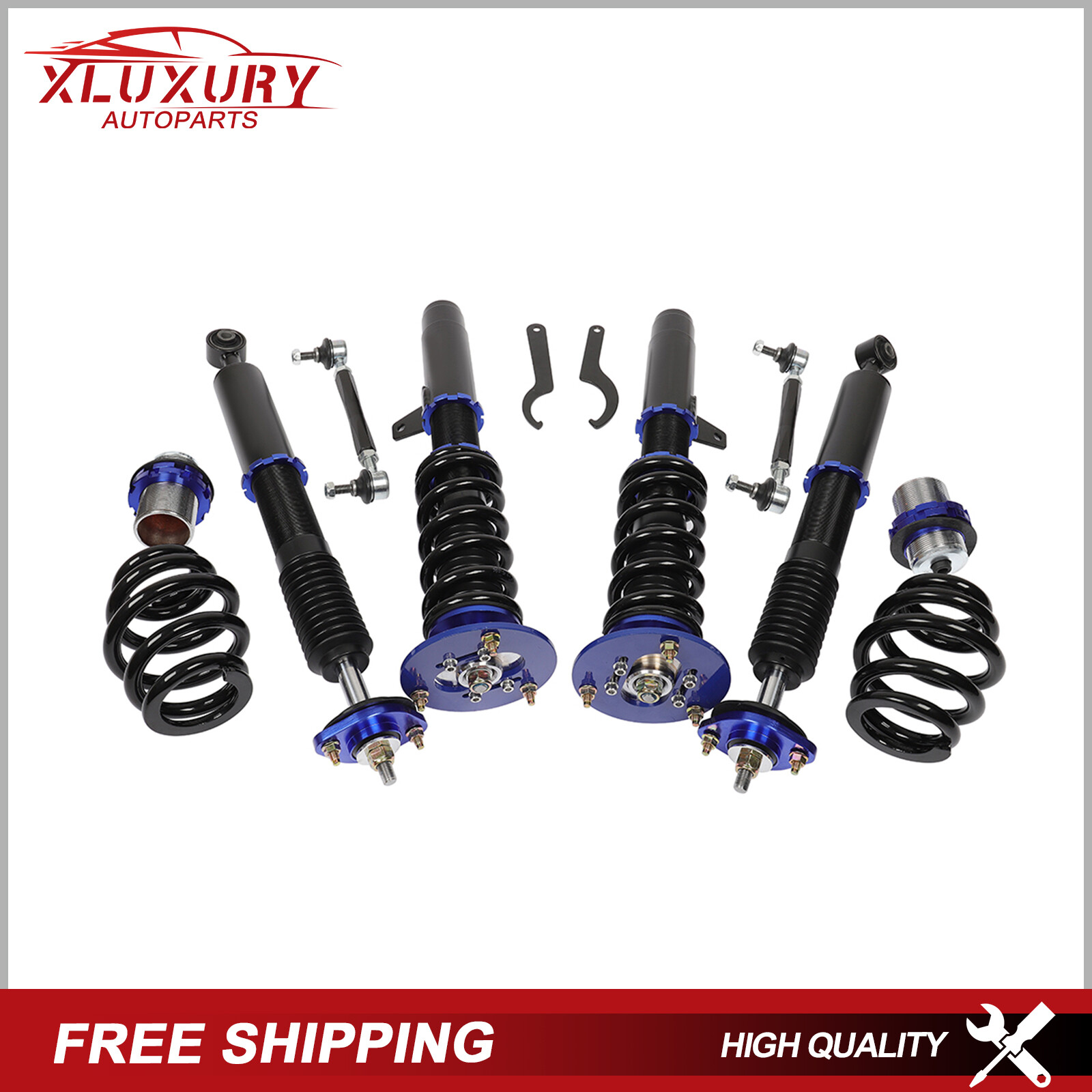 Coilovers Suspension Kit For BMW E46 320i 325i 328i Shock Struts Adj ...