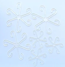 Plant Supports - 2 Sizes - Stem Supports - (6) Climbing Houseplant Leaf Supports