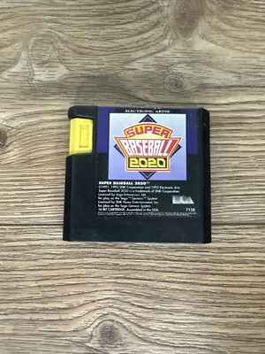 Super Baseball 2020 Sega Genesis Authentic Cart Only Used See Pics EC8