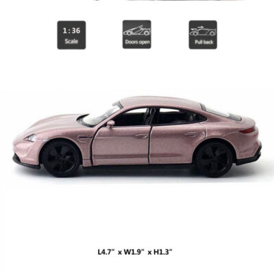 1:36 Porsche Taycan Turbo S Model Car Diecast Toy Cars Toys for