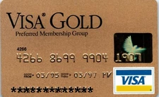 Visa Gold Preferred Membership Group Credit Card Expired 1997
