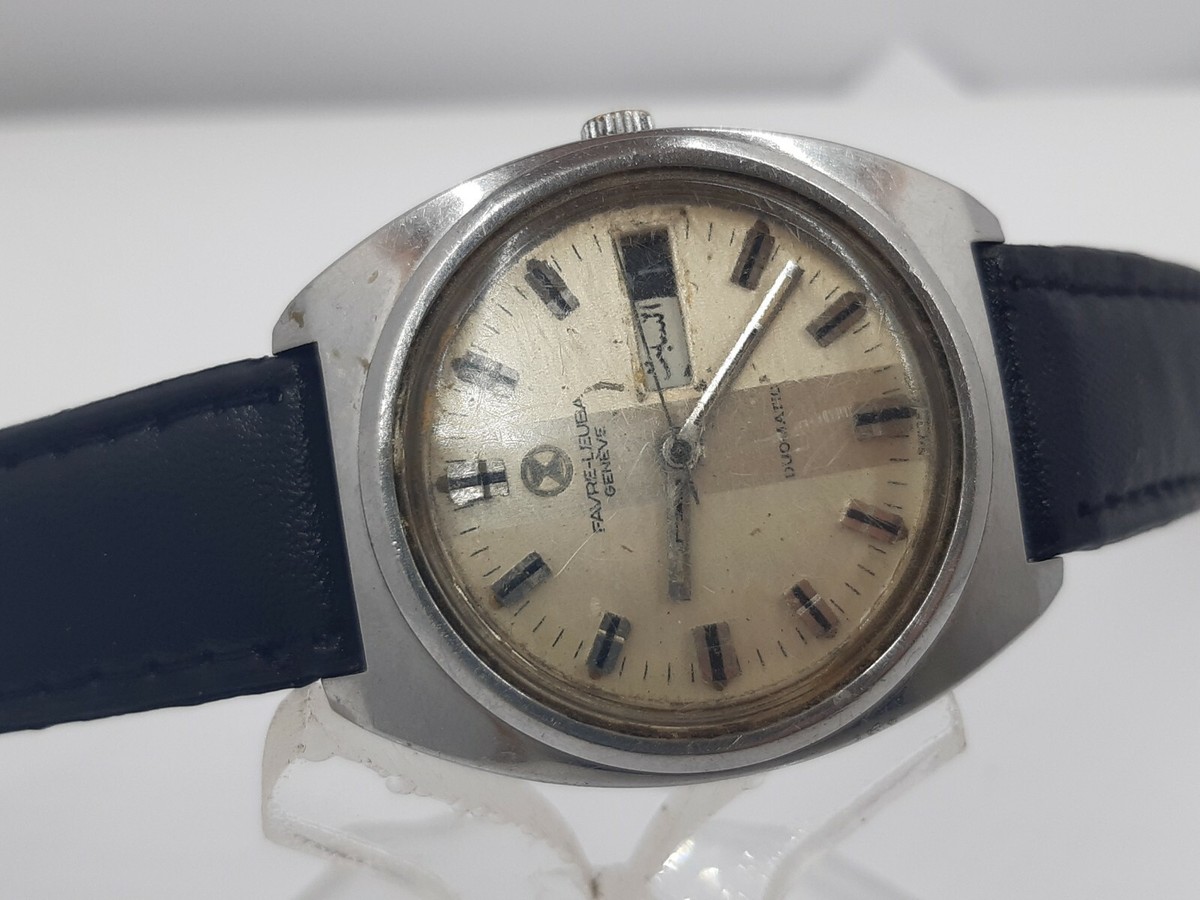 FAVRE-LEUBA Genève Cal. 2066 Day Date Vintage Automatic Swiss