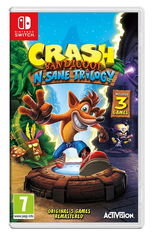 Crash Bandicoot N Sane Trilogy - Nintendo Switch Spiel - NEU OVP